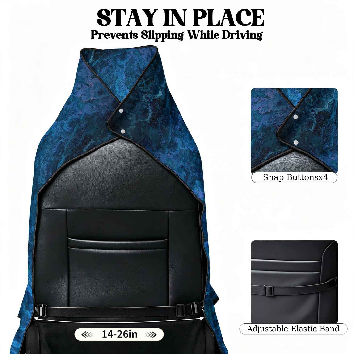 Geometric Bath Towel Car Seat Cover 2-in-1 Microfiber Outdoor Beach Car Dual-Use Universal Seat Cushion