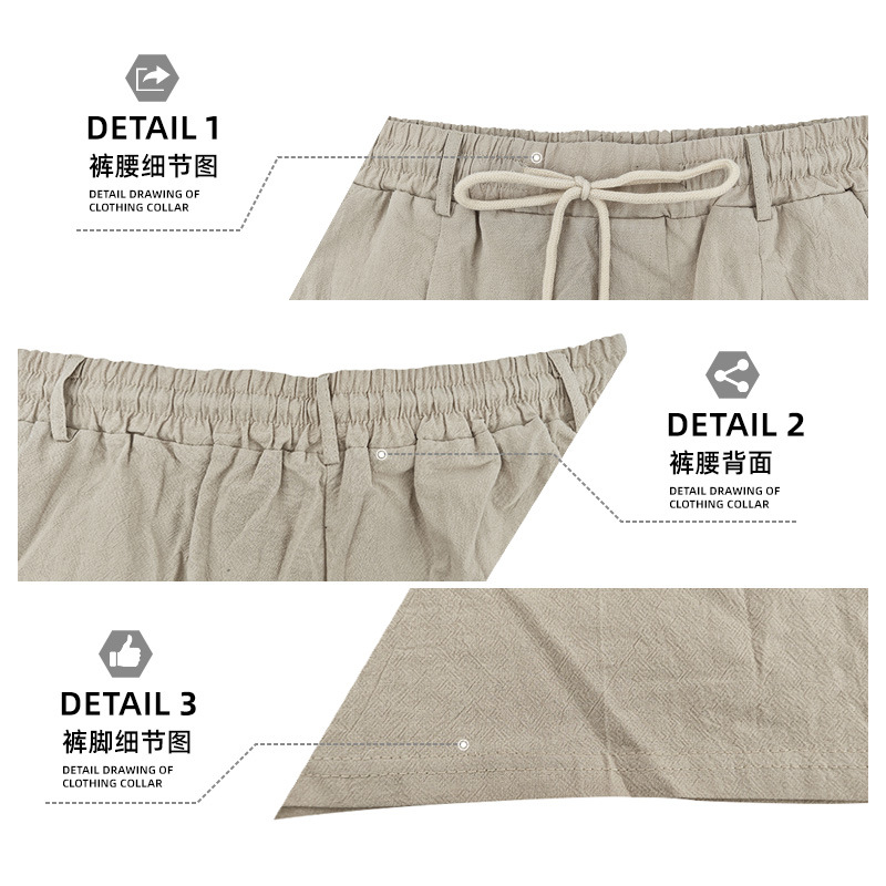 Estación independiente transfronteriza, hombres casuales sueltos estadounidenses, verano, playa transpirable, pantalones cortos de cinco puntos Ami Kaji para hombres