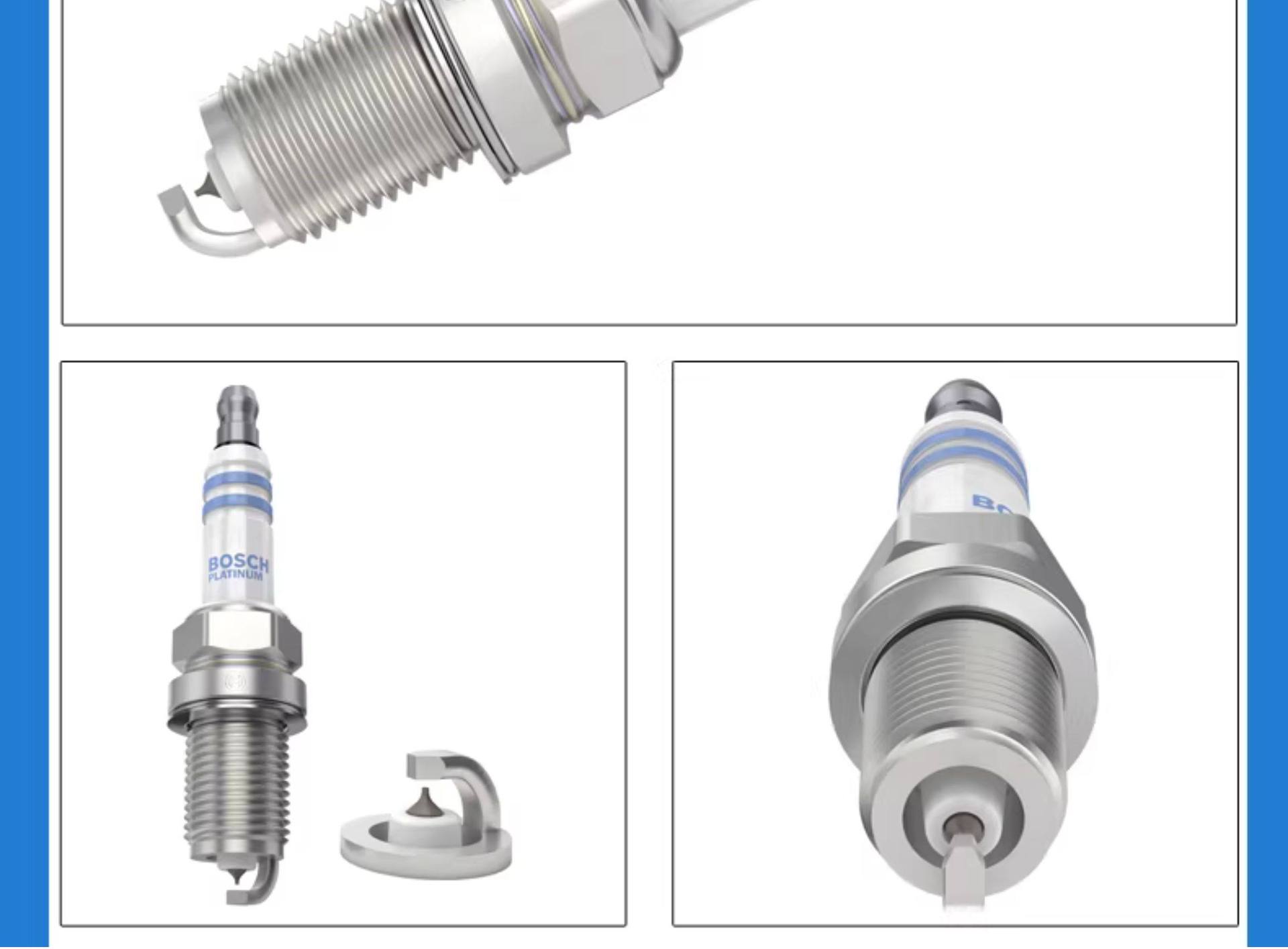 Suitable for Chery A1 A3 A5 V5 E3 E5 Qq Qiyun 1 2 3 5 Bosch Platinum Dual Iridium Spark Plugs