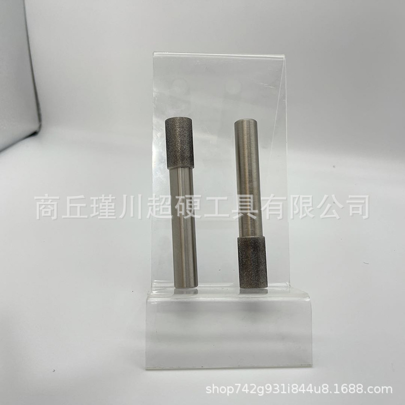 批发出口带柄电镀立方氮化硼磨头不锈钢内孔去毛刺抛光研磨