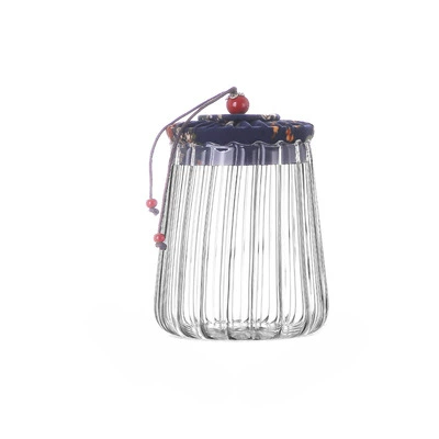 П Retro Japanese glass coffee storage system sealed, decorations