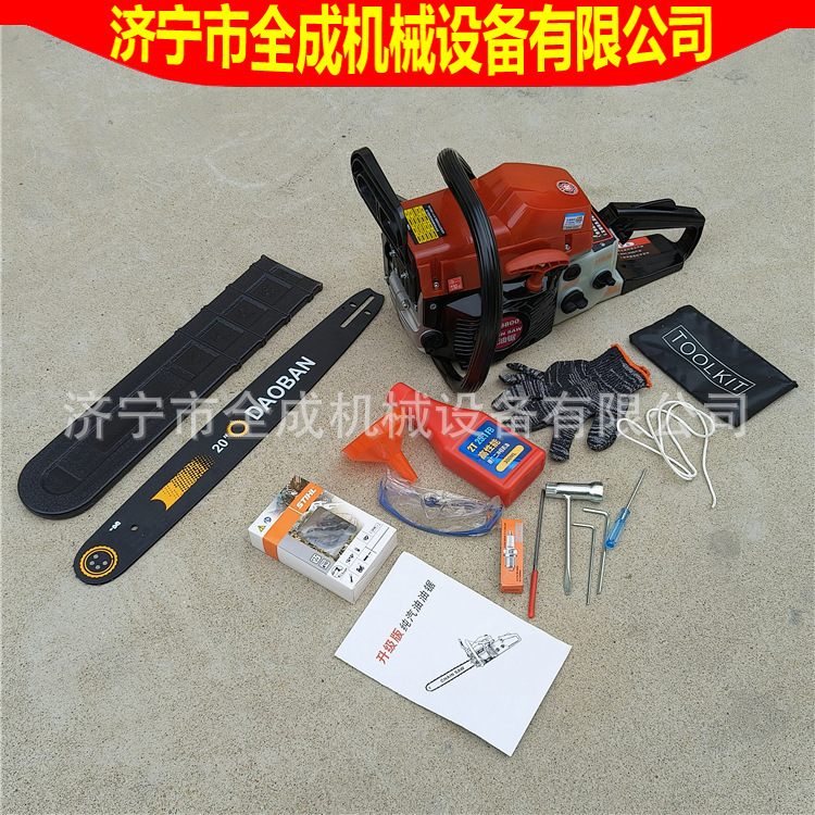 济宁全成20寸四冲程汽油链锯价格机动汽油伐树机森林汽油锯厂家