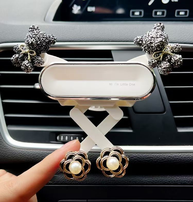 Car phone holder, cartoon goddess style, air vent mount for car phone navigation and fixed support