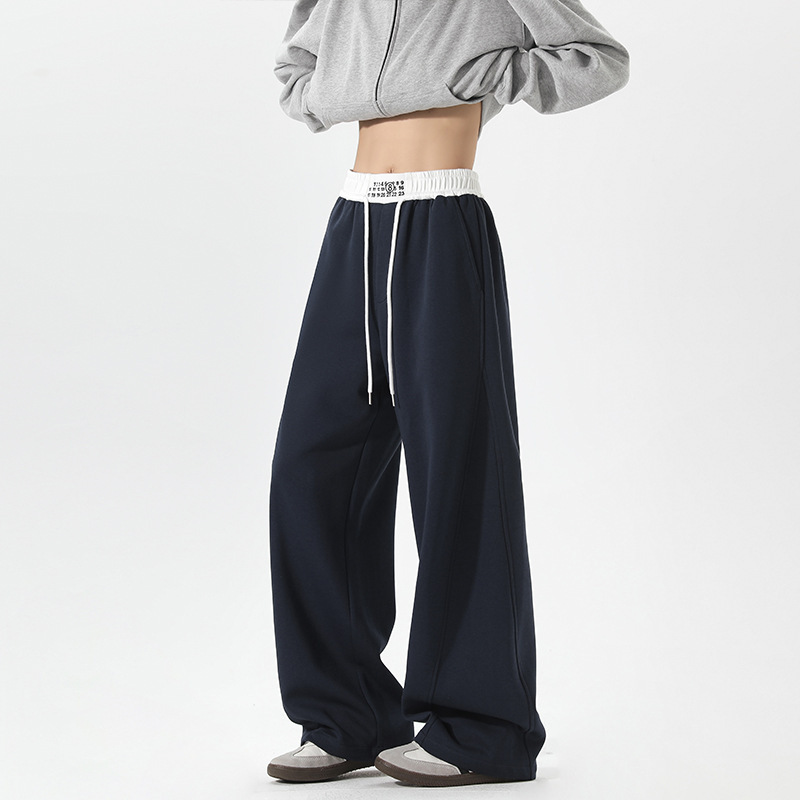 Margiela American High Street Retro Heavyweight Scimitar Sweatpants Men's Spring & Fall New Loose Straight Wide Leg Casual Sweatpants Margiela American High Street Retro Heavyweight Scimitar Sweatpants Men's Spring & Fall New Loose Straight Wide Leg Casual Sweatpants