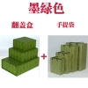 Green linen bag