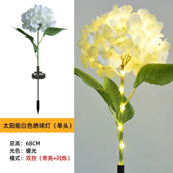 Single-headed large hydrangea white