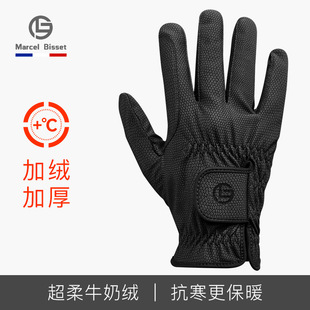 Winter fleece-lined Equestrian Gloves Riding Gloves Men and Women Knight Gloves Riding Equipment Gloves Equestrian Supplies 25