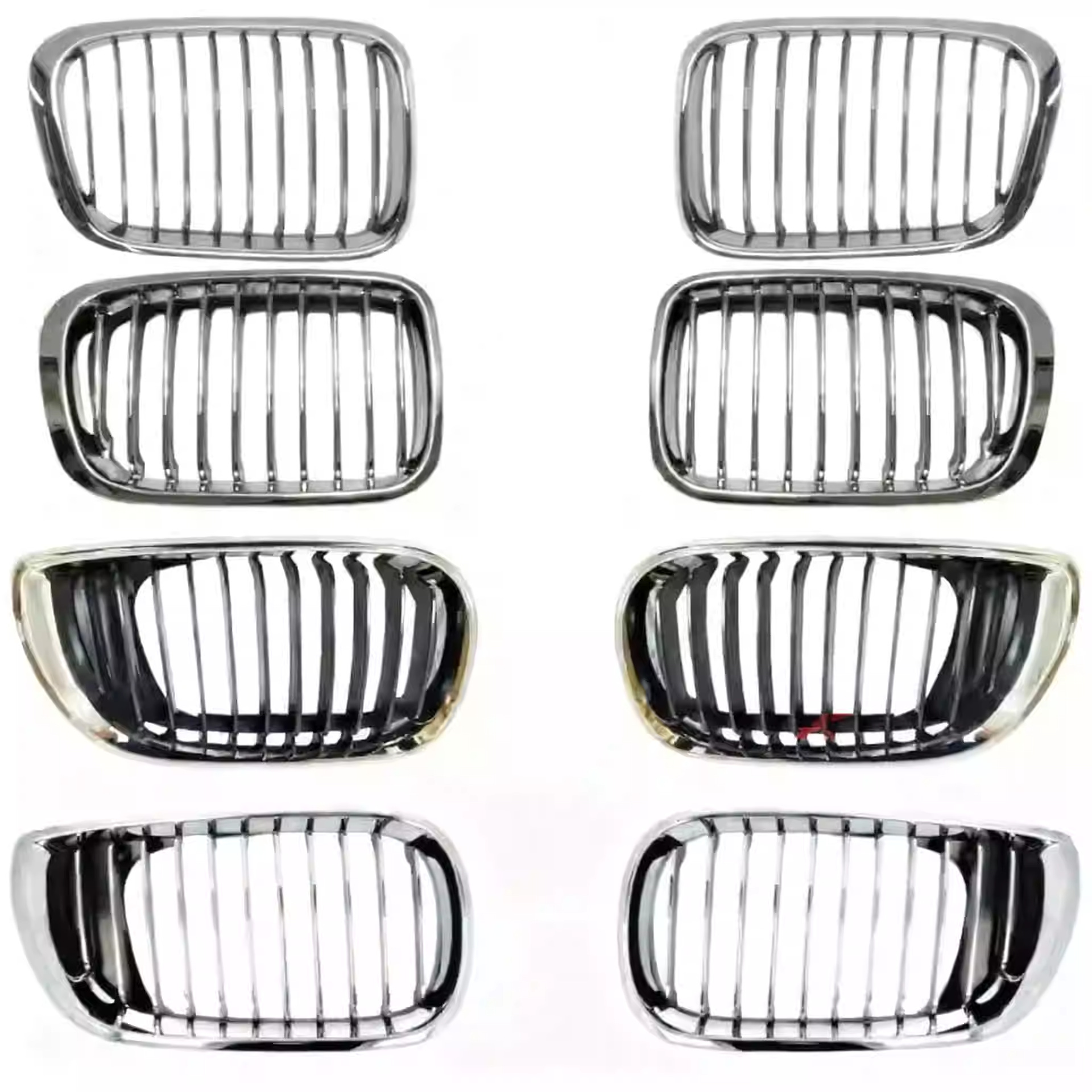 Suitable for Bmw 3 Series E46 Front Grille 318 Front Face 320 Grille 325 Ventilation Mesh Grille Pig Nose Double Kidney Grille