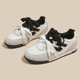 Genuine Leather Rubber Sole Training Shoes Women's Shoes 2025 Spring Flat Sole Comfortable All-match Casual sneaker Comfortable and Lightweight
