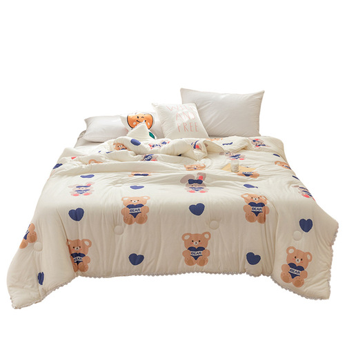 Class A baby grade knitted cotton summer cool quilt washable thin quilt children's summer quilt gift air conditioner quilt summer wholesale
