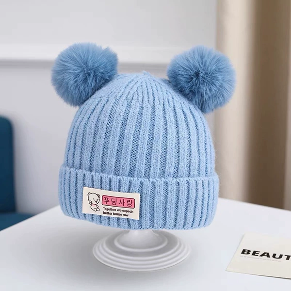 Blue [Thick Korean Standard Baby Hat]