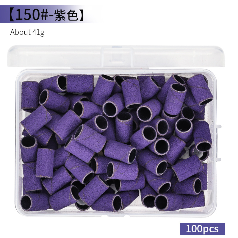 Transfronterizo nuevo clavo cabeza de molienda anillo de arena máquina de pulir eléctrica clavo anillo de molienda negro y blanco multi-color caja de montaje cojinete