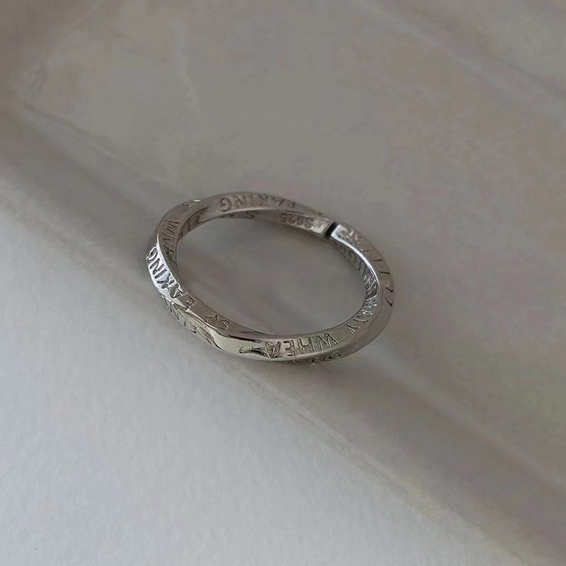 Stackable Plain Band And Tiny Cubic Zirconia Ring Set In Minimalist European Style. Perfect For Work, Daily And Casual Wear. Hypoallergenic And Tarnis_voghion.com