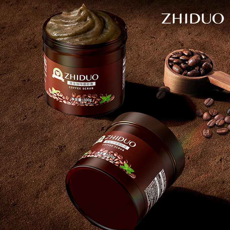 Zhiduo Coffee Scrub 300g Smooth Skin Gentle Cleansing Hands and Feet Cuticle Factory Direct Sales Can Be Delivered