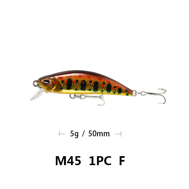 Small Sinking Minnow Lures  Hard Baits Bass Trout Fresh Water Fishing Lure