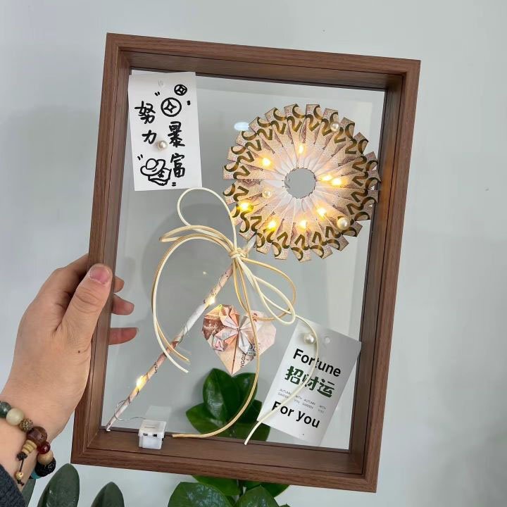 Creative Three-dimensional Hollow Ins Internet Celebrity DIY Handmade Lollipop Photo Frame Self-loading Simple Birthday Gift Holiday A4 Frame Creative Three-dimensional Hollow Ins Internet Celebrity DIY Handmade Lollipop Photo Frame Self-loading Simple Birthday Gift Holiday A4 Frame