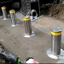 南京百胜校园硬质防撞路障 路桩 自动升降柱 液压升降地柱