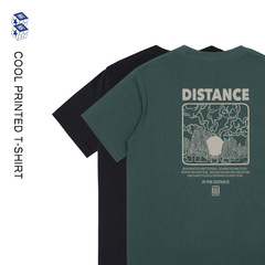 メンズ夏日本半袖 Tシャツメンズトレンディなラウンドネックルーズ Tシャツ多用途カップルスタイルボトリングトップ女性イン