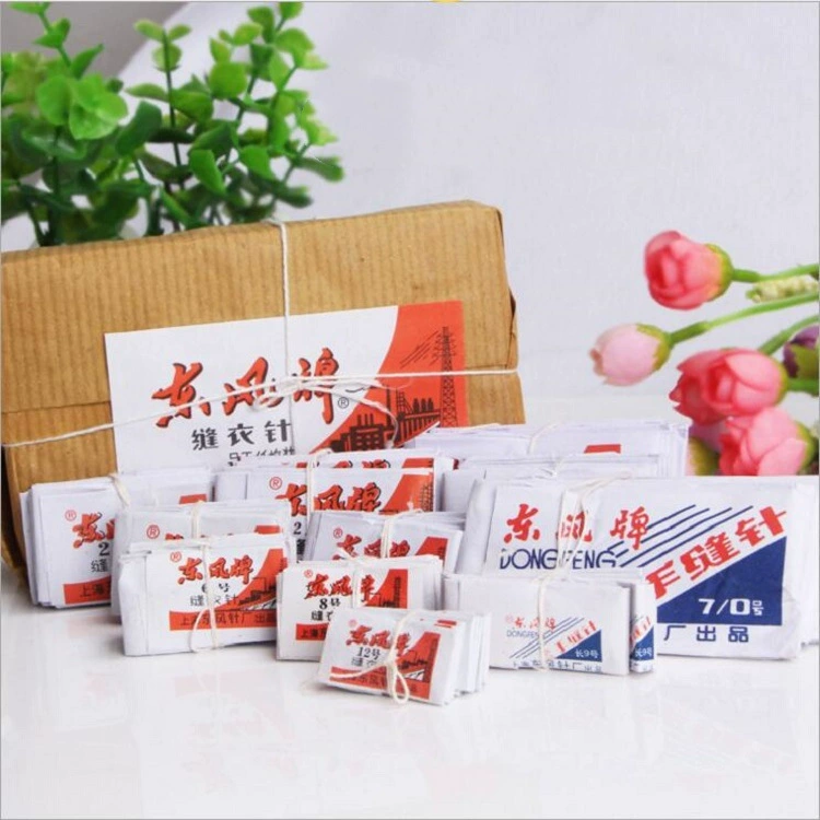 Фабрика Прямых продаж Shanghai Dongfeng бренд ручная швейная игла аутентичная Dongfeng 1.2.3 стальная игла швейная игла Бытовая игла