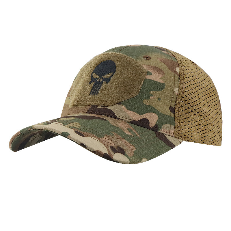 Gorra de béisbol de camuflaje, gorra táctica con visera, gorra de verano transpirable para senderismo, gorra de malla con velcro, gorra de ciclismo, moderna