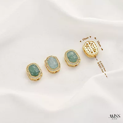 Charm, Pixiu, Butterfly Spacer Bead, Zərgərlik ara hissələri - golden-natural-grade-a-jade-pixiu-1-piece