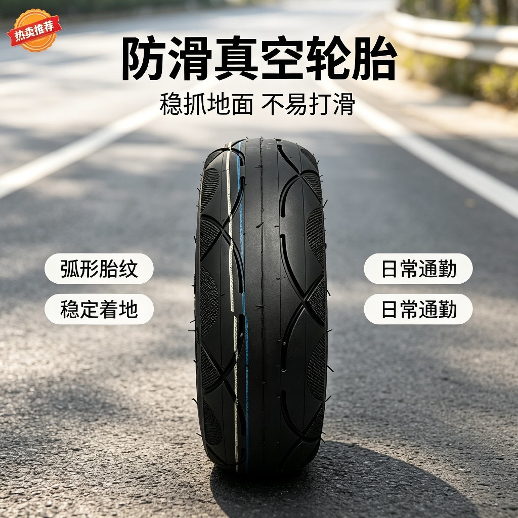 Brand new 3.00-8 steel wire vacuum tire for electric vehicles, six-layer thickened, anti-slip and wear-resistant tire for tricycles