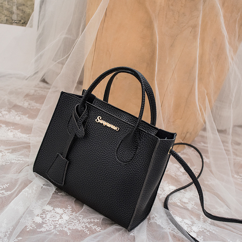 Bolso de mano de comercio exterior 2025 nuevo bolso de mujer de comercio exterior estampado litchi bolso de hombro bolso de mujer fábrica directa