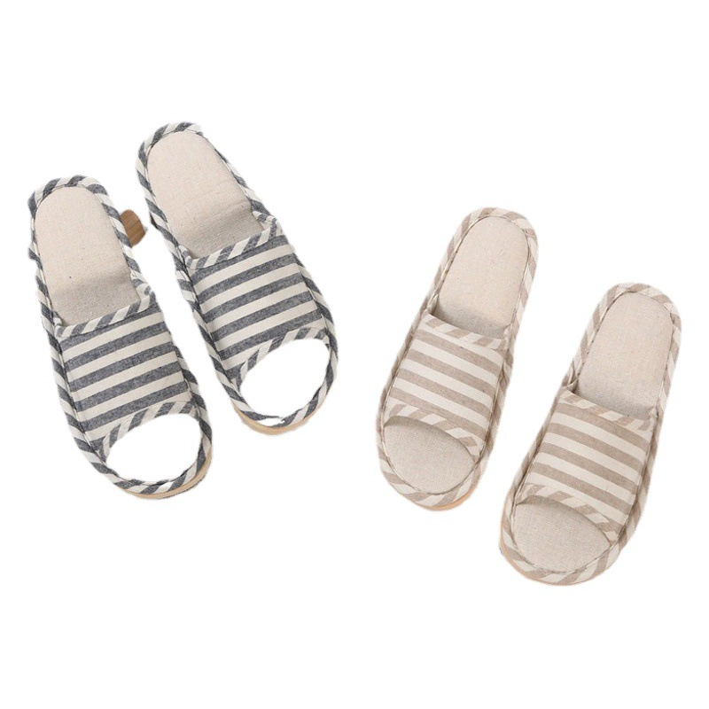 Тапочки из конопли Cixi, летние домашние тапочки, льняные тапочки, мужские домашние тапочки из хлопка и льна, женские Тапочки