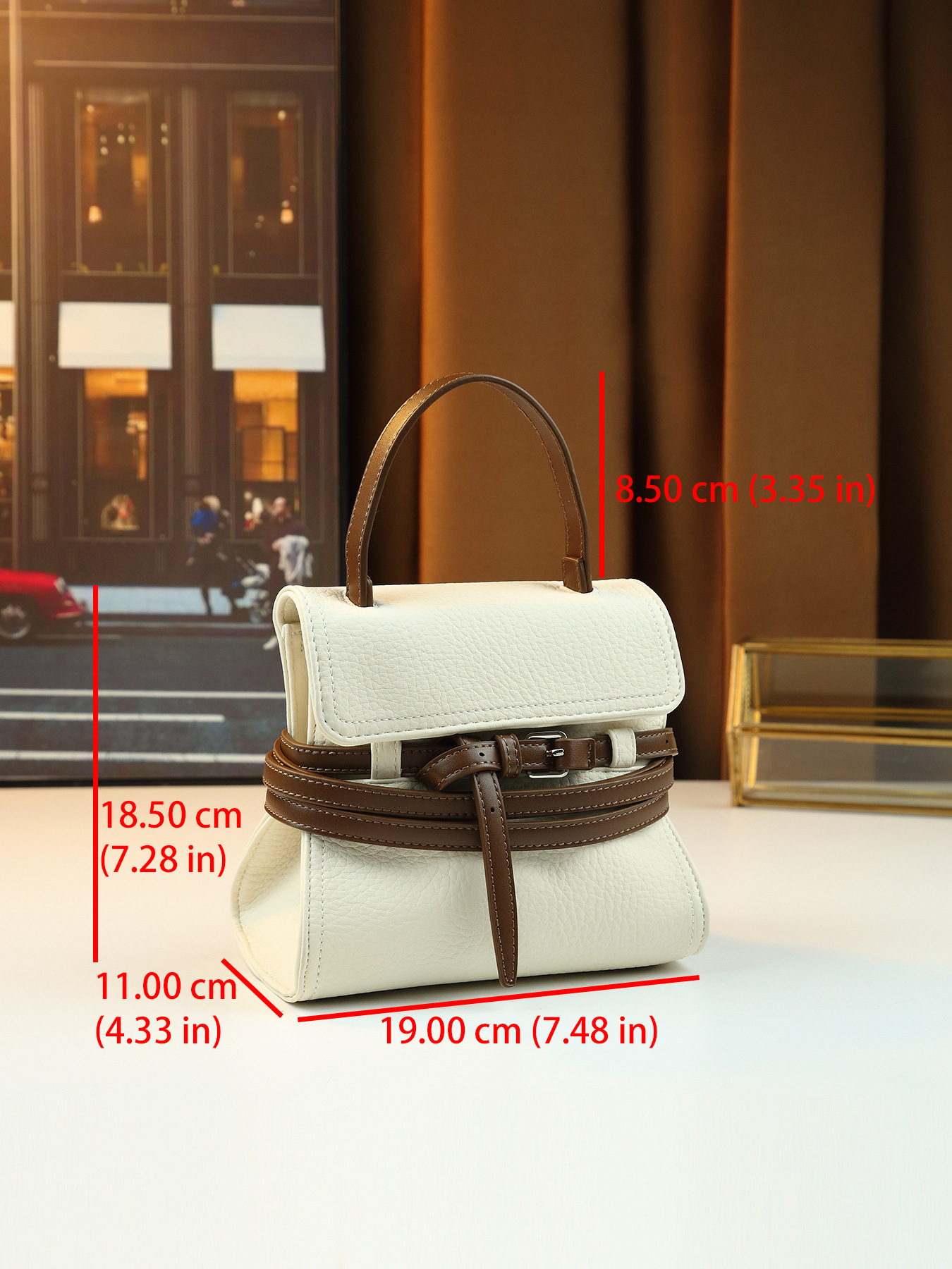 Damen Handtasche Aus Gewachstem Leder Als Umhängetasche Elegant_voghion.com