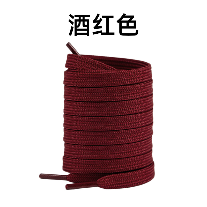 8mm de ancho poliéster doble capa plana engrosada cordón de zapato adaptar a la fuerza aérea No. 1 zapatos deportivos casuales cordón de zapato en stock image 29