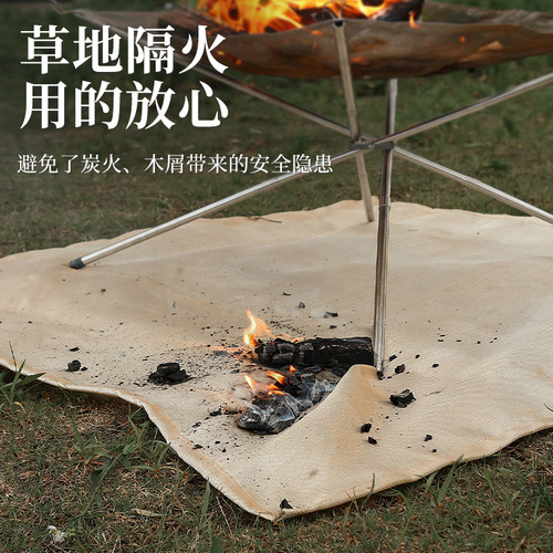 Outdoor camping mat insulation mat fire extinguishing blanket picnic mat floor mat moisture-proof mat fiberglass fire retardant cloth flame retardant cloth