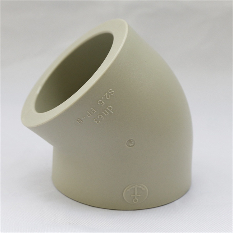 中山环宇锚牌管 PPH工业管 45°弯头 Φ20~110 化工管耐酸碱 厂家