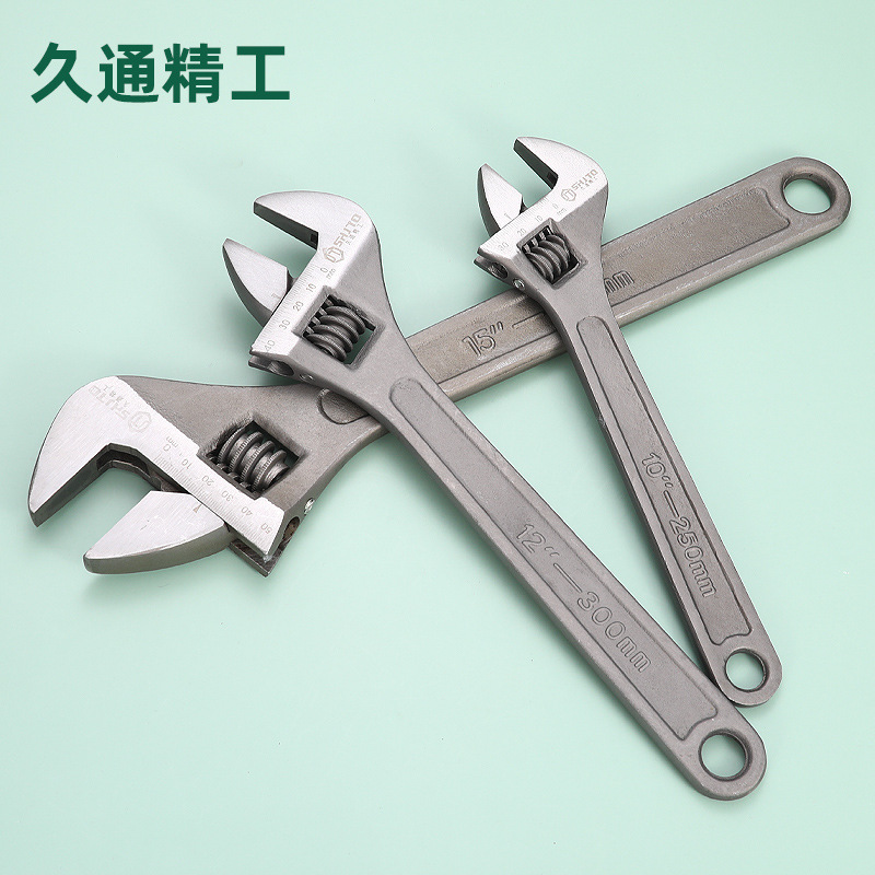 Ventas de fábrica métrica fosfatado mango de luz llave ajustable negro llave ajustable llave abierta grande llave ajustable