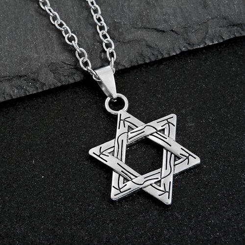 Hexagram Vintage Cool Hip-Hop Long Sweatshirt Chain Simple Fashion Star Trendy Necklace for Women  New Choker