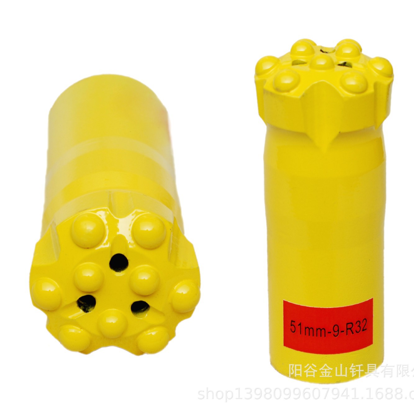 Minería taladro de diente esférico soldadura prensado en frío aleación dura ciruela flor túnel taladro de diente esférico broca