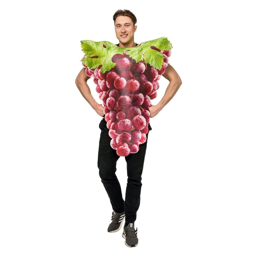 Divertido par uva mono de Halloween parodia fruta rendimiento traje etapa juego partido traje image 1