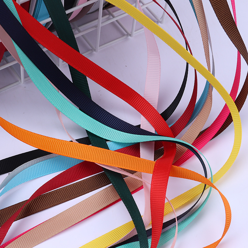 1cm de alta densidad costilla cinta DIY ramo de la cinta de frutas caja de regalo embalaje accesorios de ropa blanco y negro borde de la cinta