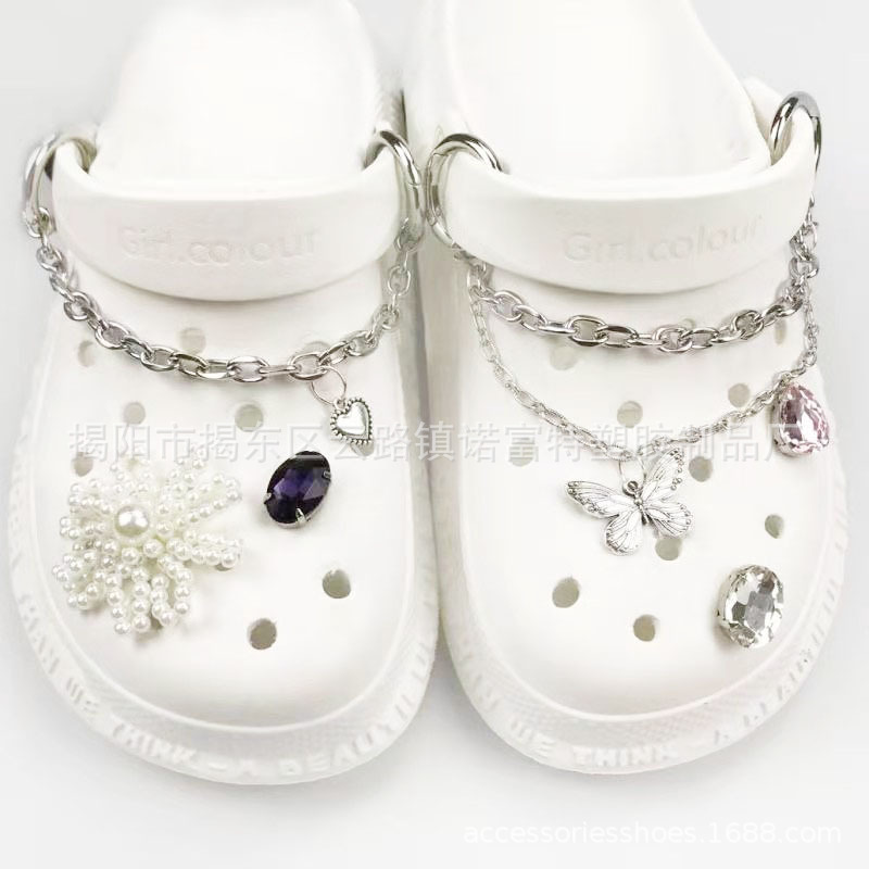 brand Crocs-style slippers