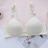 Comfortable summer colored wireless bra for breastfeeding for pregnant, front lock