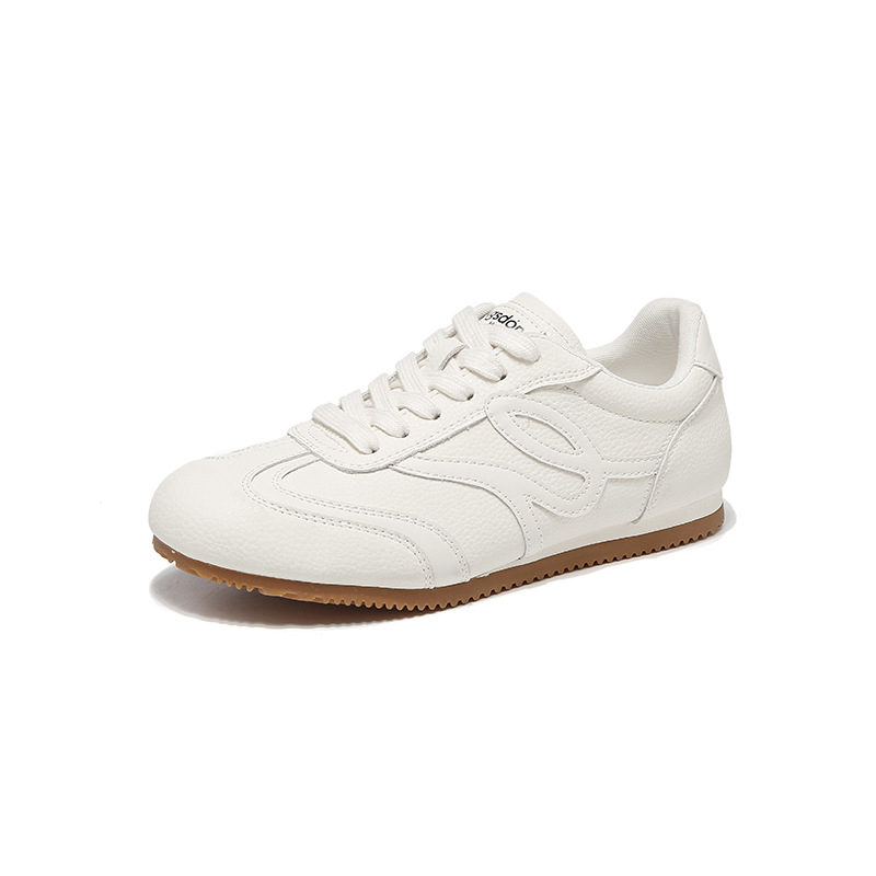 Augu Lion Dengde zapatos de entrenamiento para mujeres 2025 nuevos zapatos blancos planos de otoño para estudiantes zapatos deportivos casuales Gump skate