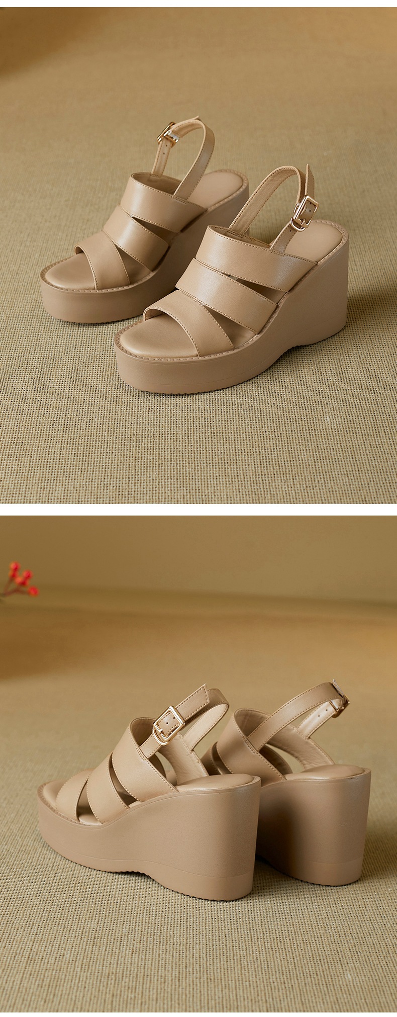 Sandal nữ mũi nhọn gót xuồng đế dày phong cách La Mã quai một dây — đen chi tiết 10