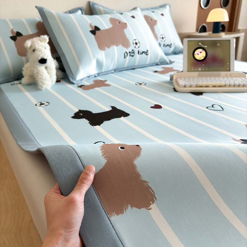 Cartoon silk mat, summer set, 3 piece set, wholesale