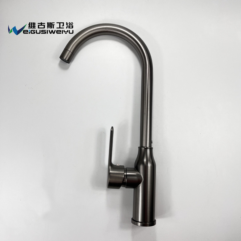 2025 High-Quality Gun Gray Electroplated Sink Faucet for Kitchen Use, Dual-Use for Hot and Cold Water, Suitable for Washing Dishes and Vegetables