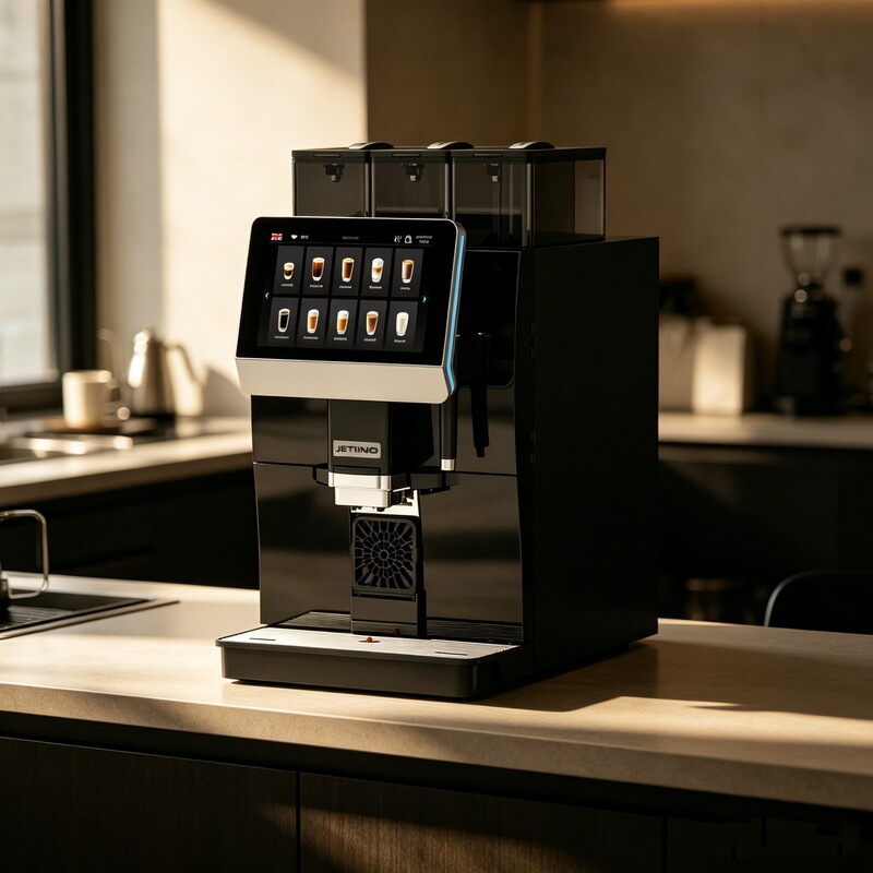 Jino Jl33 Fully Automatic Italian-Style Commercial Coffee Machine, One-Touch Freshly Ground Smart Touch Control Professional Espresso Machine Jino Jl33 Fully Automatic Italian-Style Commercial Coffee Machine, One-Touch Freshly Ground Smart Touch Control Professional Espresso Machine