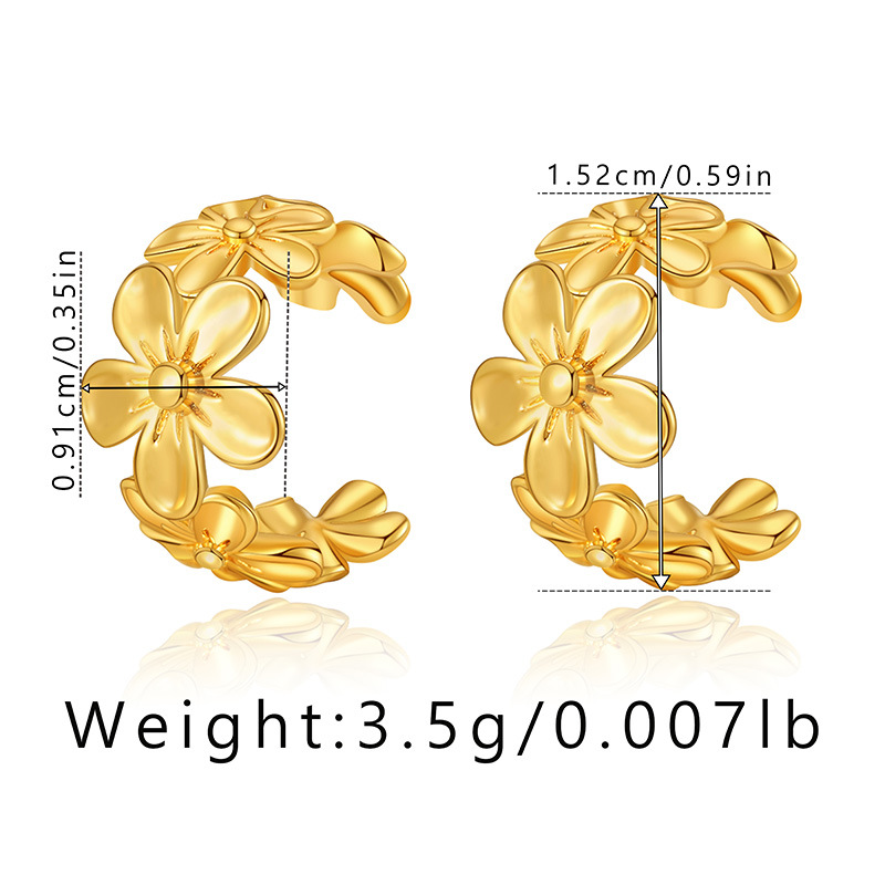 Brass Plated 18K Real Gold Ear Bone Clip Butterfly Animal Design Personalized Ear Clip Zircon Exquisite Small European and American Earrings 12