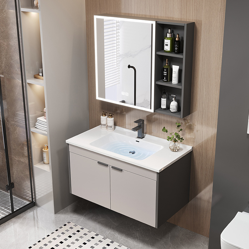 Thickened Honeycomb Aluminum Bathroom Cabinet Ceramic Integrated Basin Washbasin Sink Combination Bathroom Bathroom Cabinet Washbasin Thickened Honeycomb Aluminum Bathroom Cabinet Ceramic Integrated Basin Washbasin Sink Combination Bathroom Bathroom Cabinet Washbasin