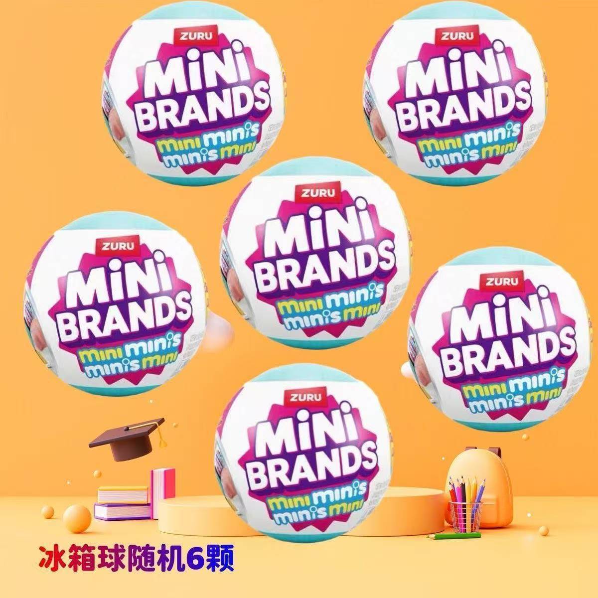 [in Stock] Zuru Mini Fridge Ball, 1/6 Scale Food Blind Box, 1/6 Scale Fridge Dollhouse Scene Decoration, Miniature Simulation