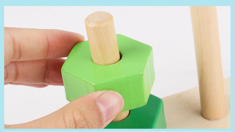 Children's toys, wooden jigsaw puzzles, animal balance sets, cylindrical stacked building blocks, educational stacking balance boards, cross-border detail image 10