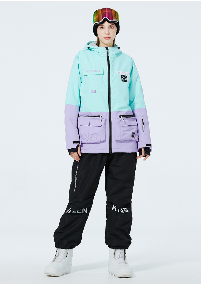 Men's Clothing Ski suit set for men and women couples warm and thick ski suit set single board double board ski suit_viptrois.com