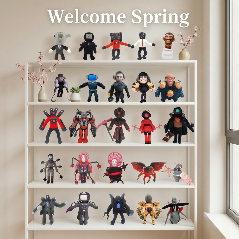 Cross-border Toilet Battle Monitor Titan Audio TV Plush Toy skibidi Toilet